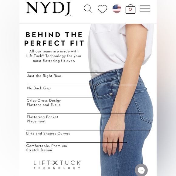 NYDJ Slim Straight Ankle Jeans Curves 360 Biscayne Light Wash Plus Size 28 NWT - Picture 4 of 12